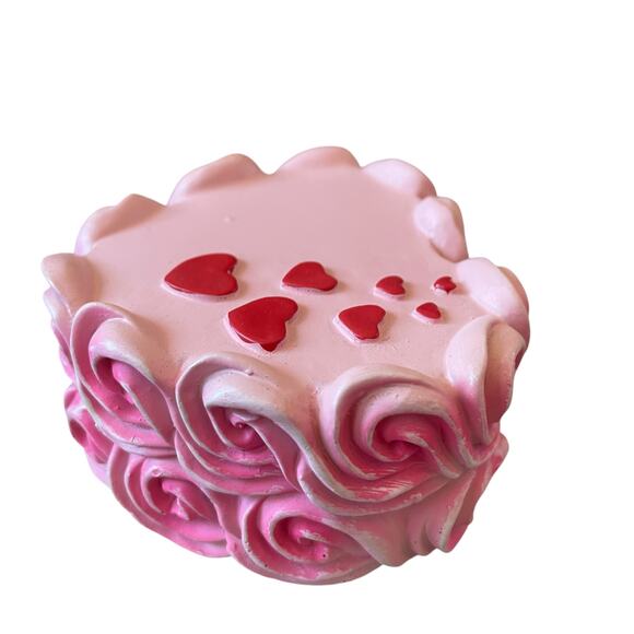 VIRAL Sweet Treats Pink Mini Cakes Set of 3 Valentine's Day Holiday Decor New - Picture 11 of 16